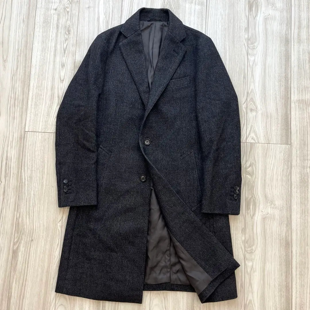 [Good condition] Universal Language Chester Coat Gray S Herringbone Fall/Winter