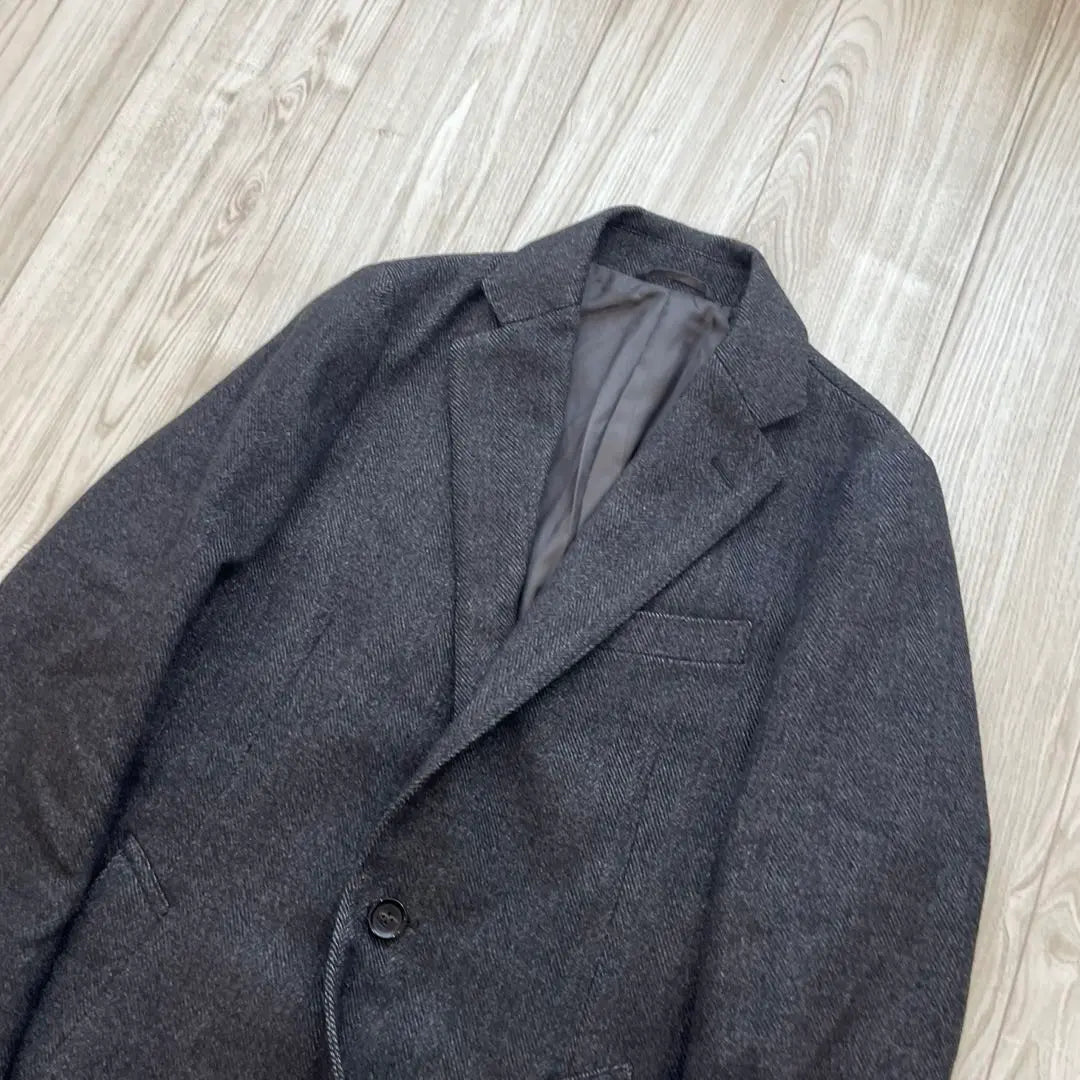 [Good condition] Universal Language Chester Coat Gray S Herringbone Fall/Winter