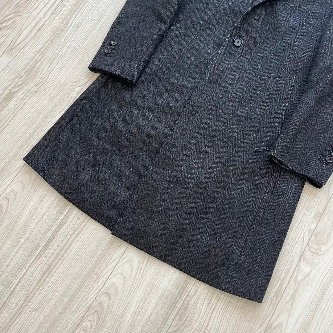 [Good condition] Universal Language Chester Coat Gray S Herringbone Fall/Winter