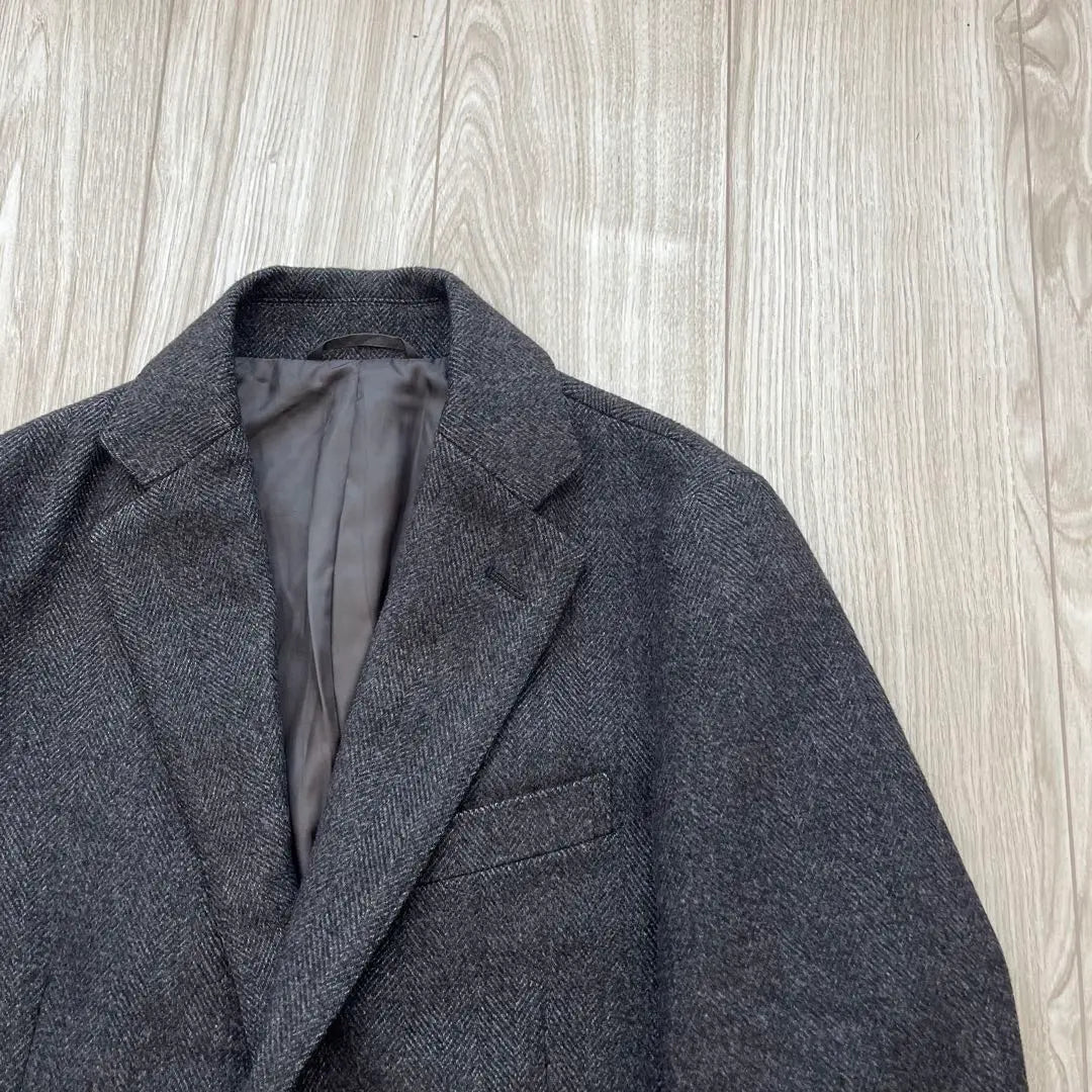 [Good condition] Universal Language Chester Coat Gray S Herringbone Fall/Winter