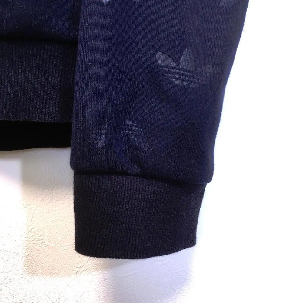 adidas / All-over pattern / Navy / Big trefoil / Hoodie (S)