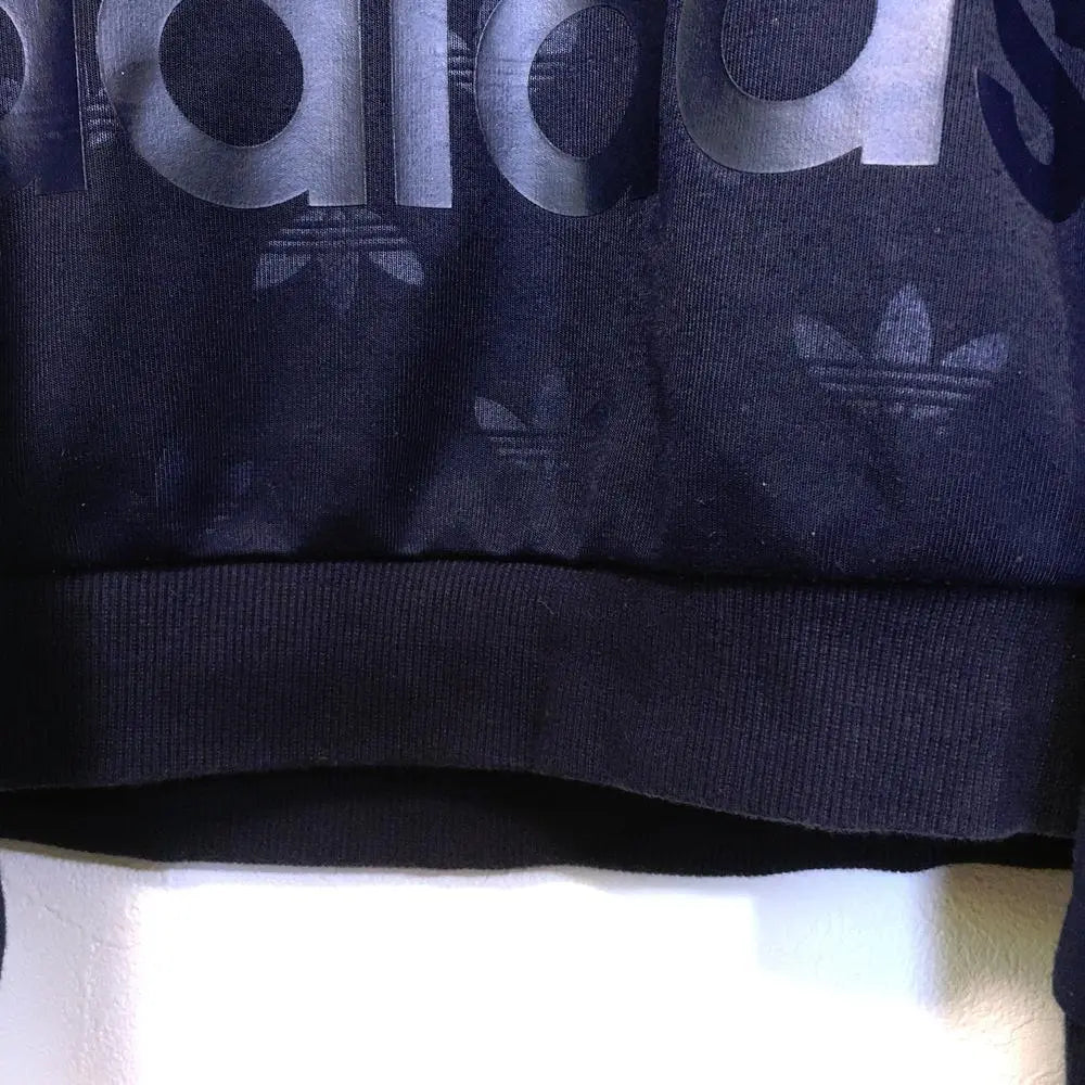 adidas / All-over pattern / Navy / Big trefoil / Hoodie (S)