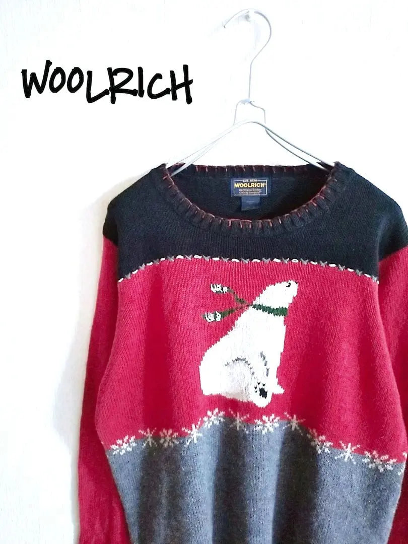 D221872 WOOLRICH Motif Pattern Knit | D221872 WOOLRICH モチーフ柄 ニット