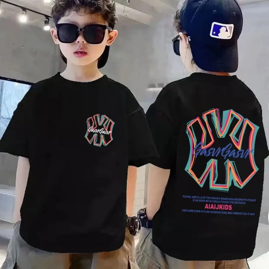 Kids T -shirt Black casual 150cm boy shirt