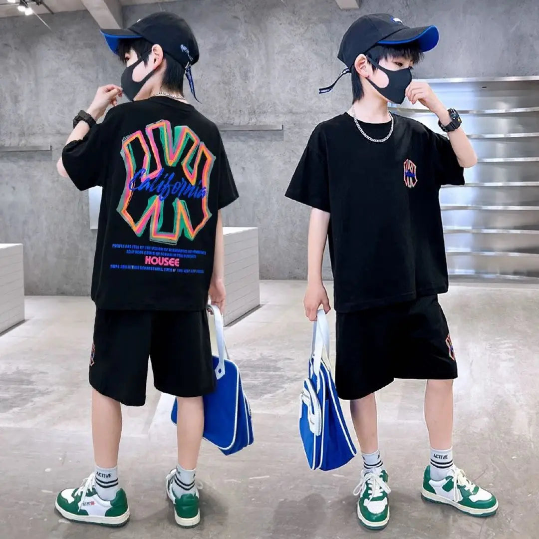 Kids T -shirt Black casual 150cm boy shirt