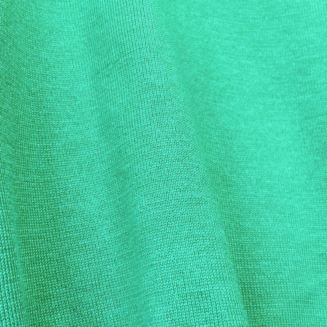 Knitmix Short Sleeve S Summer Knit Fall / Winter Bicolor Ringer Knit Green