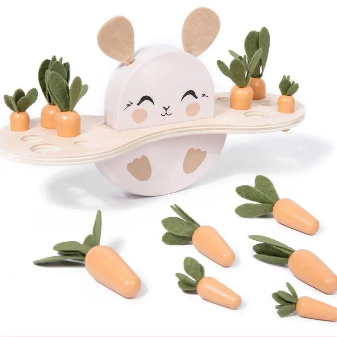 Carrot Games for Toddlers Multifunctional Early Education Wooden Toys Safety Cute Rabbit