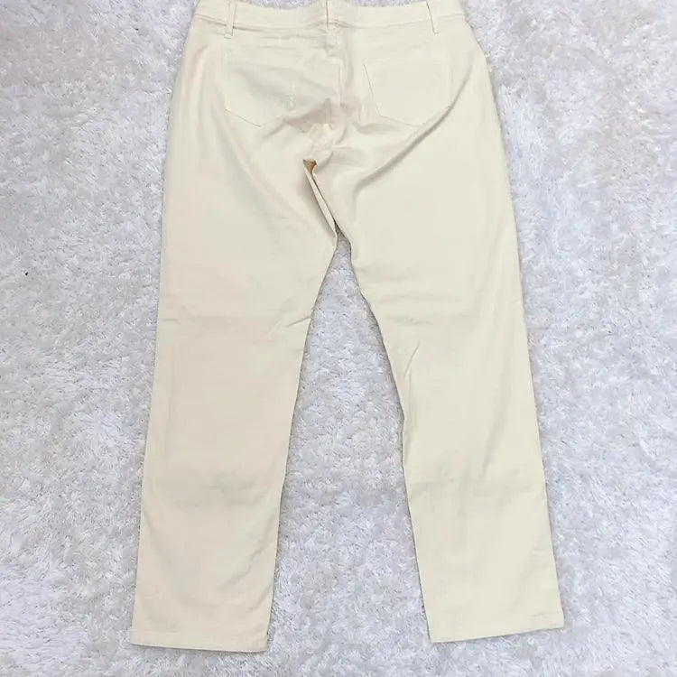 《INDIVI》 M Casual Cropped Length Pants Yellow