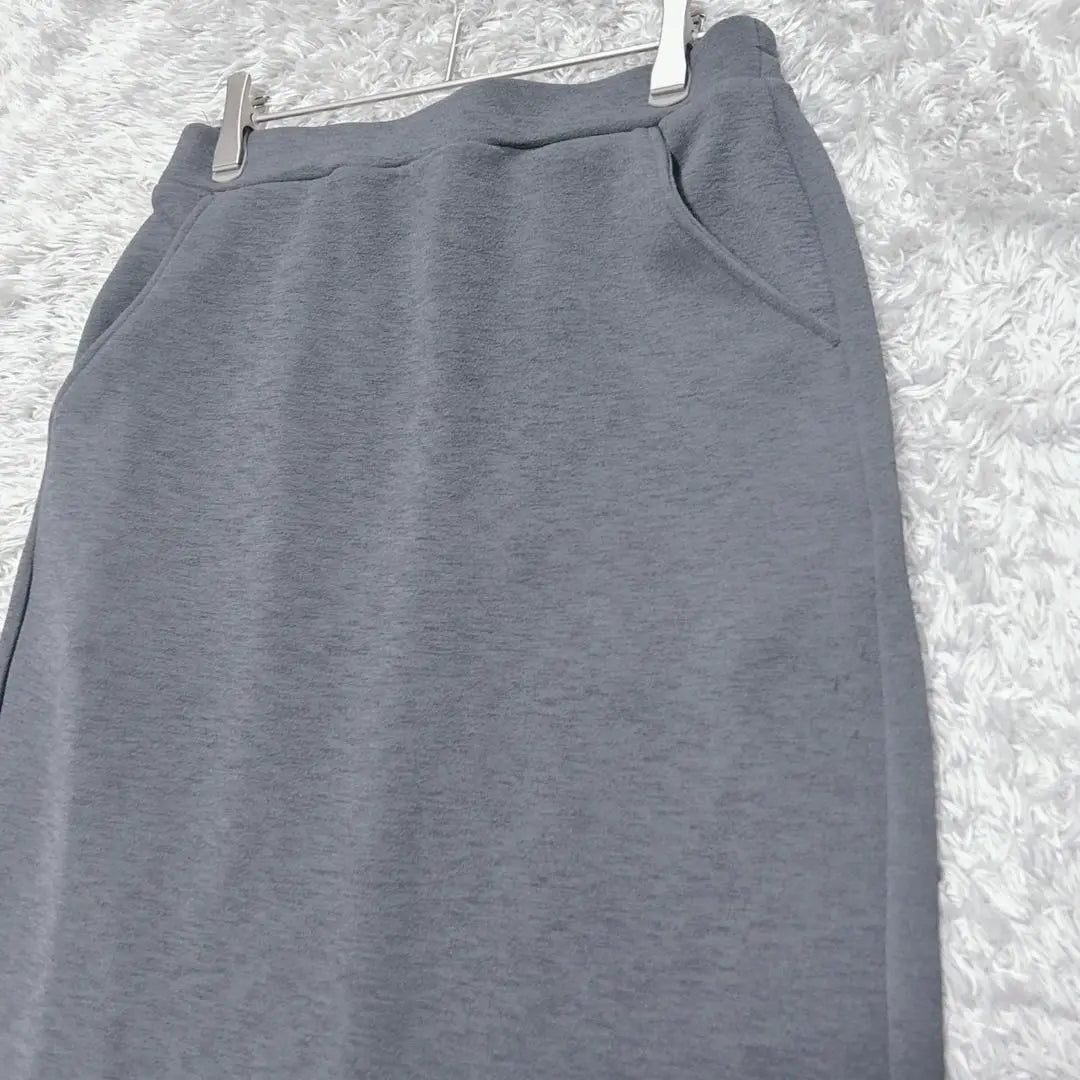 CINEMA CLUB Long Skirt Maxi Straight Skirt (L) Gray