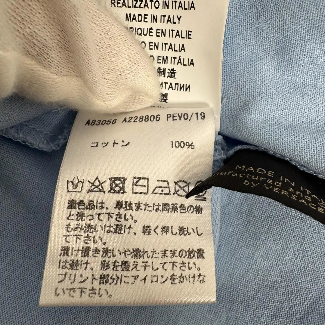 Camiseta de cuello redondo y manga corta para mujer de VERSACE con logotipo