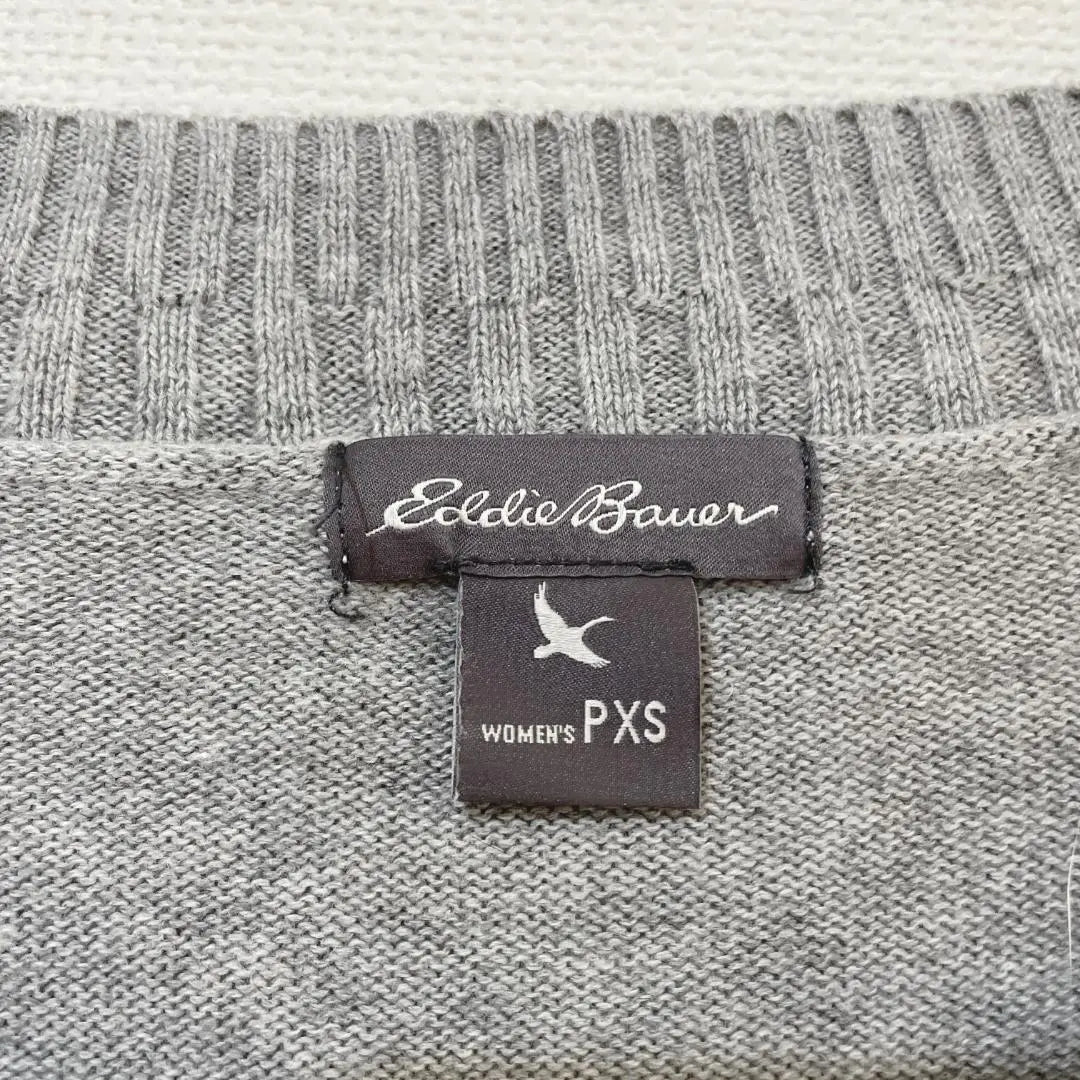 y0805 [Eddie Bauer] Knit sweater Long sleeve Cotton Simple