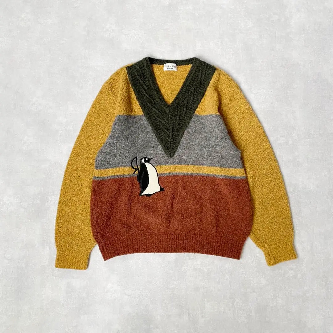 [ROUX DI PERFE] "90s" V neck knit Book Renit