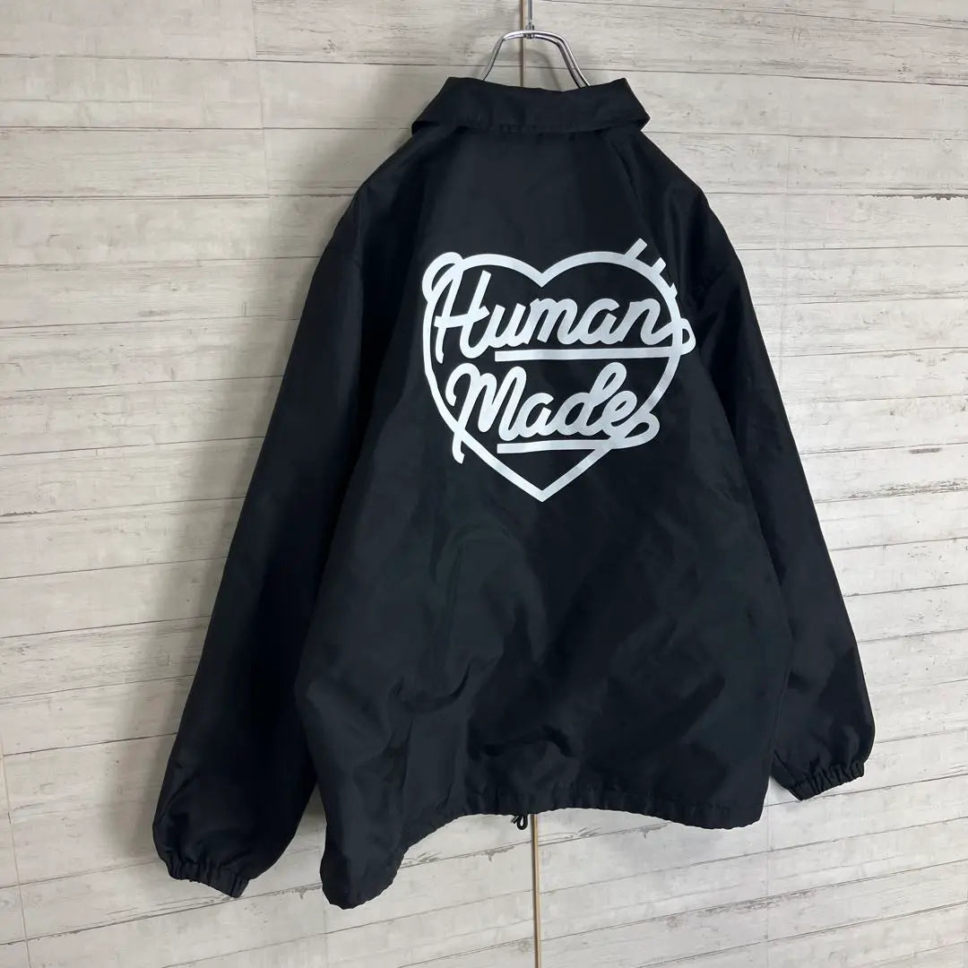 [Tenga en cuenta que se agotó de inmediato] Chaqueta de tamaño raro con logotipo grande y corazón hecho por humanos