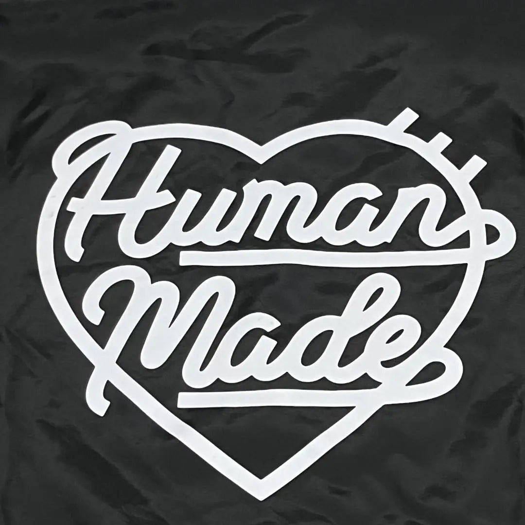 [Tenga en cuenta que se agotó de inmediato] Chaqueta de tamaño raro con logotipo grande y corazón hecho por humanos