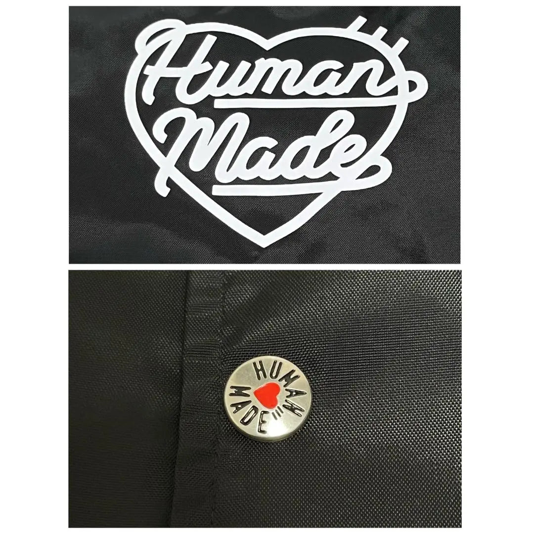 [Tenga en cuenta que se agotó de inmediato] Chaqueta de tamaño raro con logotipo grande y corazón hecho por humanos