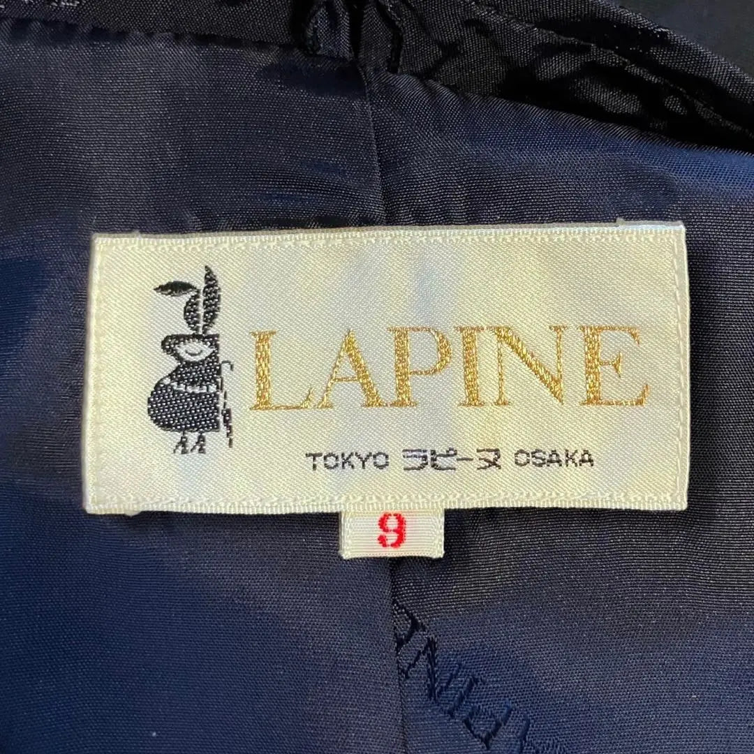 Gabardina de alta calidad forrada en seda 100 % Lapine Cinturón M azul marino