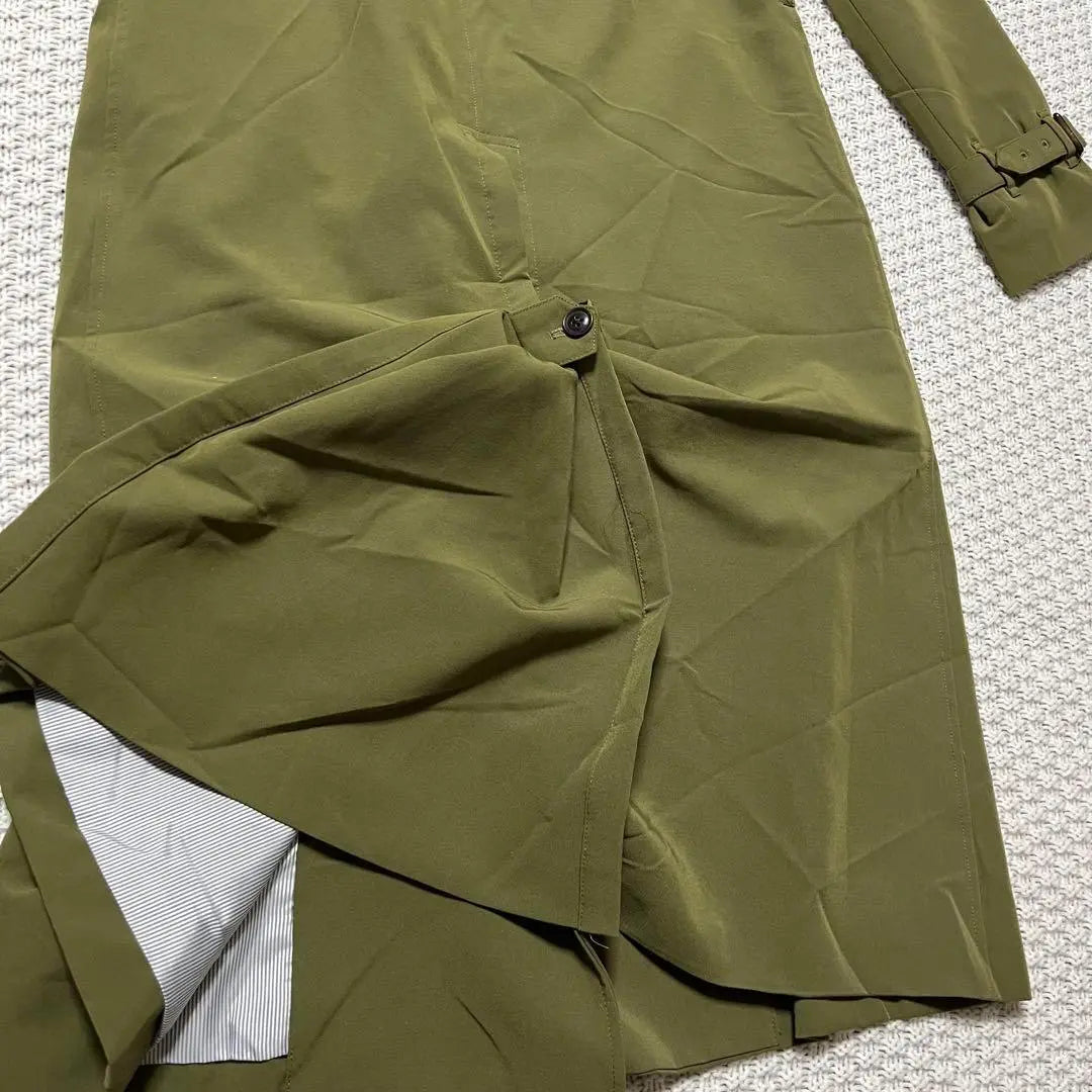 678 [BLISS POINT] Coat Trench Slim-looking Khaki M