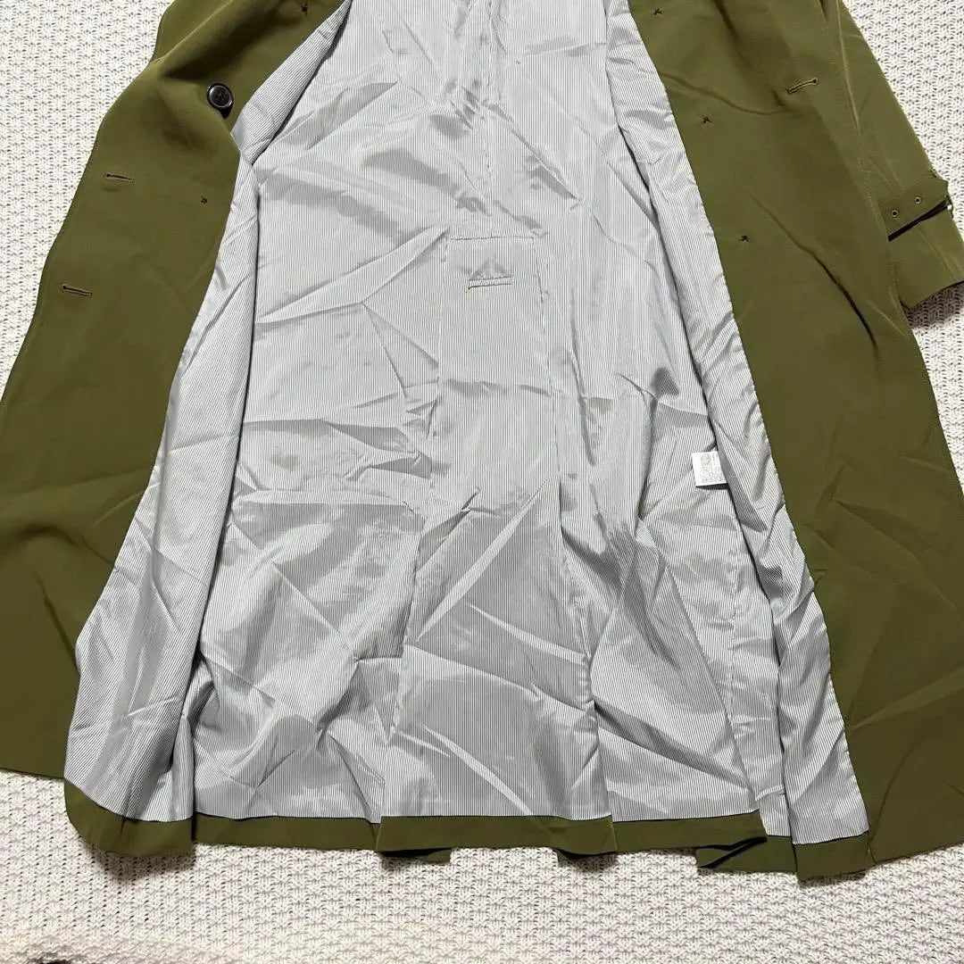 678 [BLISS POINT] Coat Trench Slim-looking Khaki M