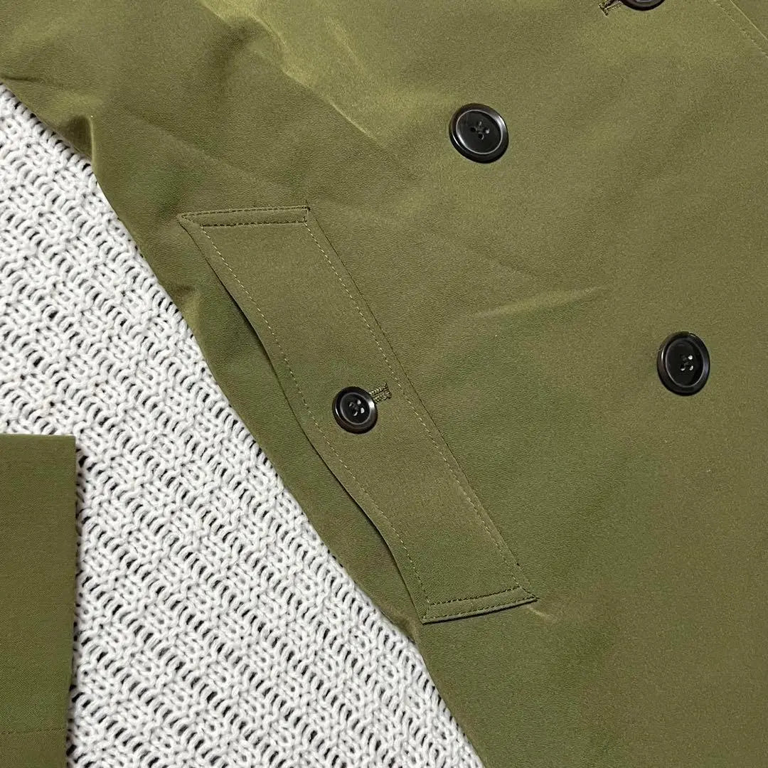 678 [BLISS POINT] Coat Trench Slim-looking Khaki M