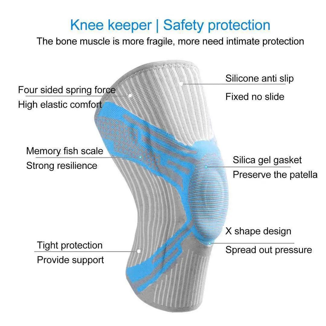 ✨Sports Knee Pad Non-slip Silicone Pad for Volleyball Size M