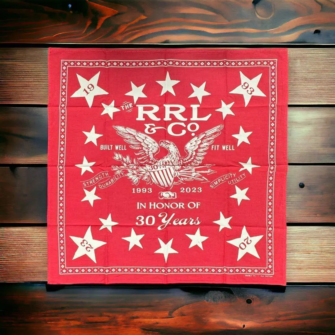 ★ RRL ★ Unused 30th Anniversary Bandana Catalog Set (Hard Type)