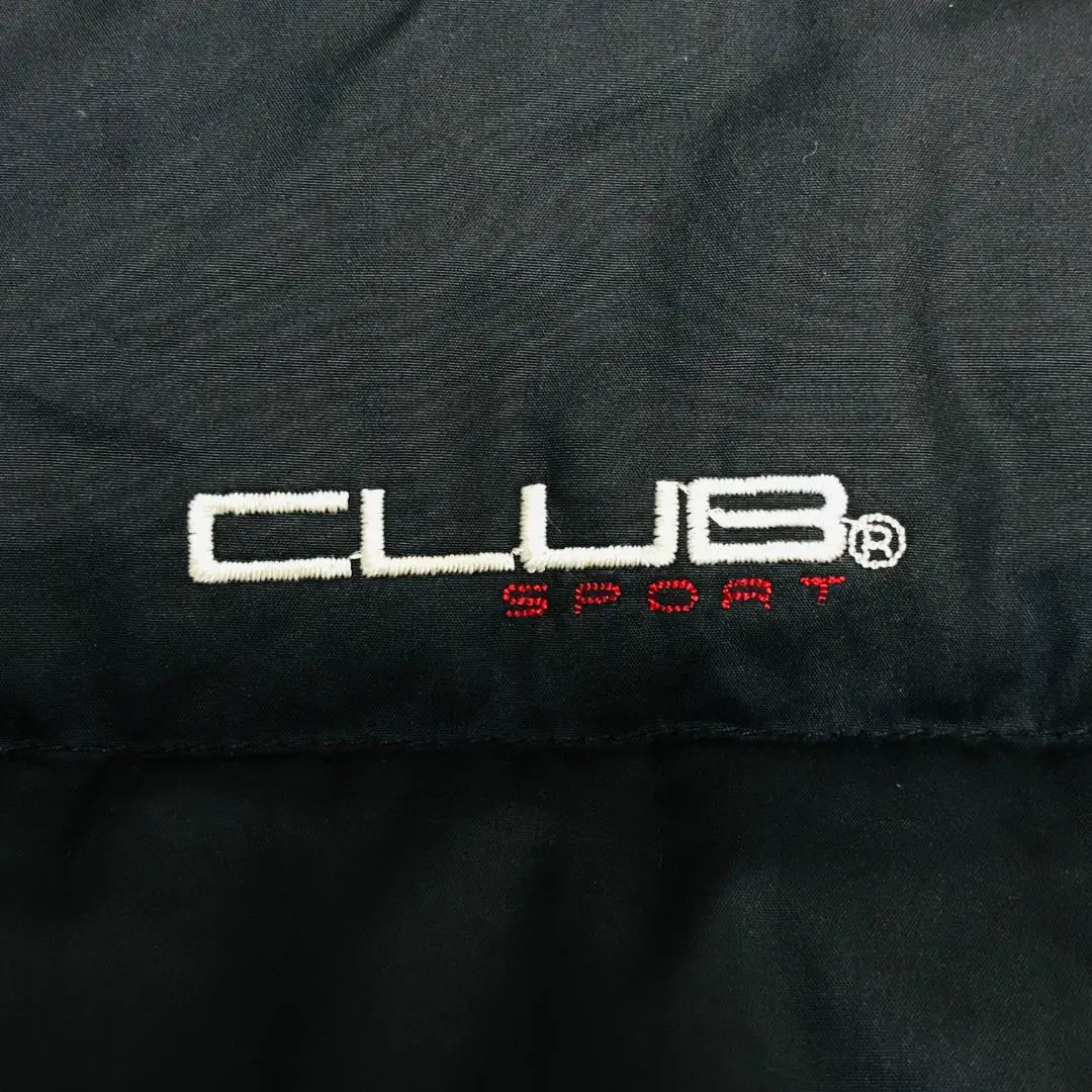 Chaqueta con botones a presión y cremallera completa con proporción áurea y logotipo del club bordado