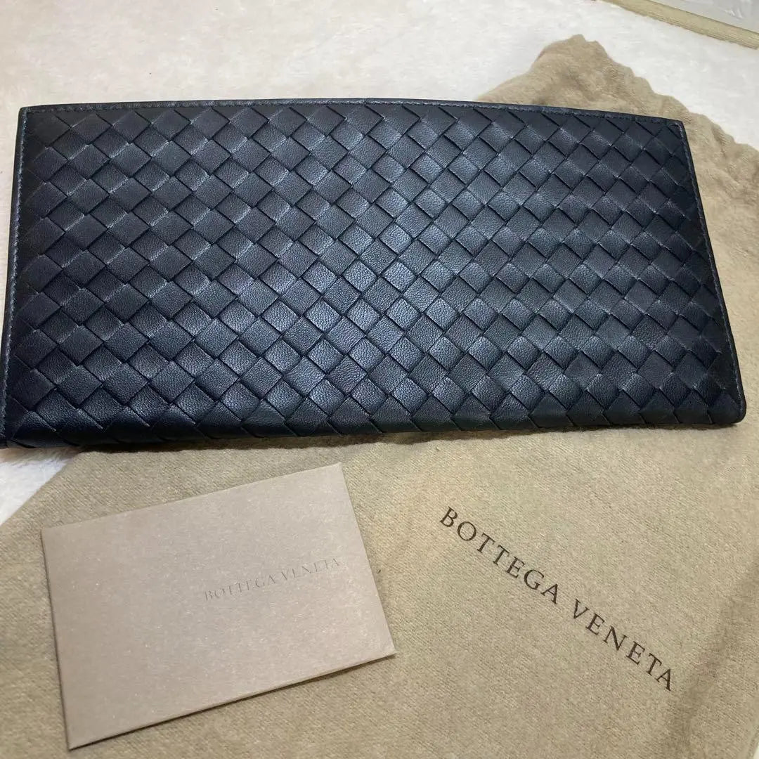 ! New! Bottega Veneta Long Wallet Black | ！新品！　ボッテガヴェネタ　長財布　ブラック