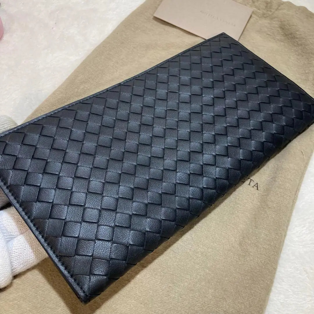 ! New! Bottega Veneta Long Wallet Black | ！新品！　ボッテガヴェネタ　長財布　ブラック