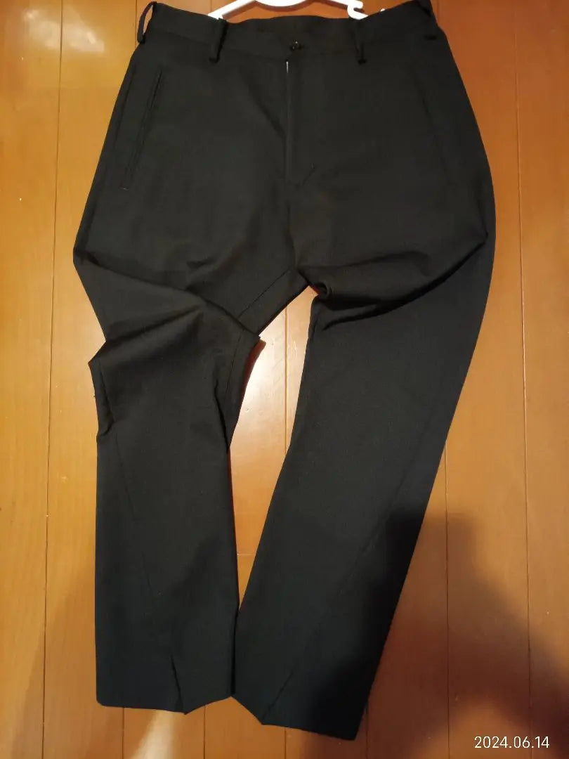 Salbam/SL-P03-100/Pantalones/S/Lana/Negro/liso | サルバム/SL-P03-100/スラックス/S/ウール/ブラック/無地