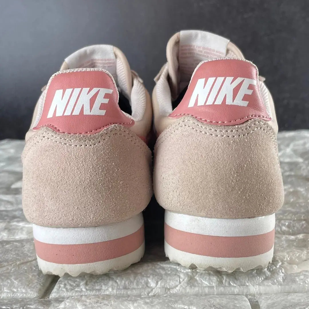 ★Extremely beautiful NIKE Cortez Nylon Sneakers Pink 22.5