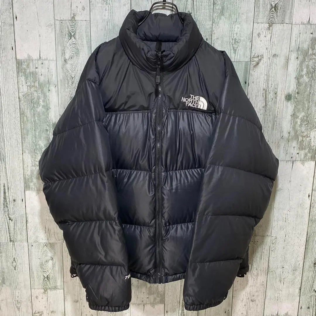 [ * Popular] Chaqueta de plumas Nupshi con logotipo bordado de North Face ★ negra, talla L, relleno 700