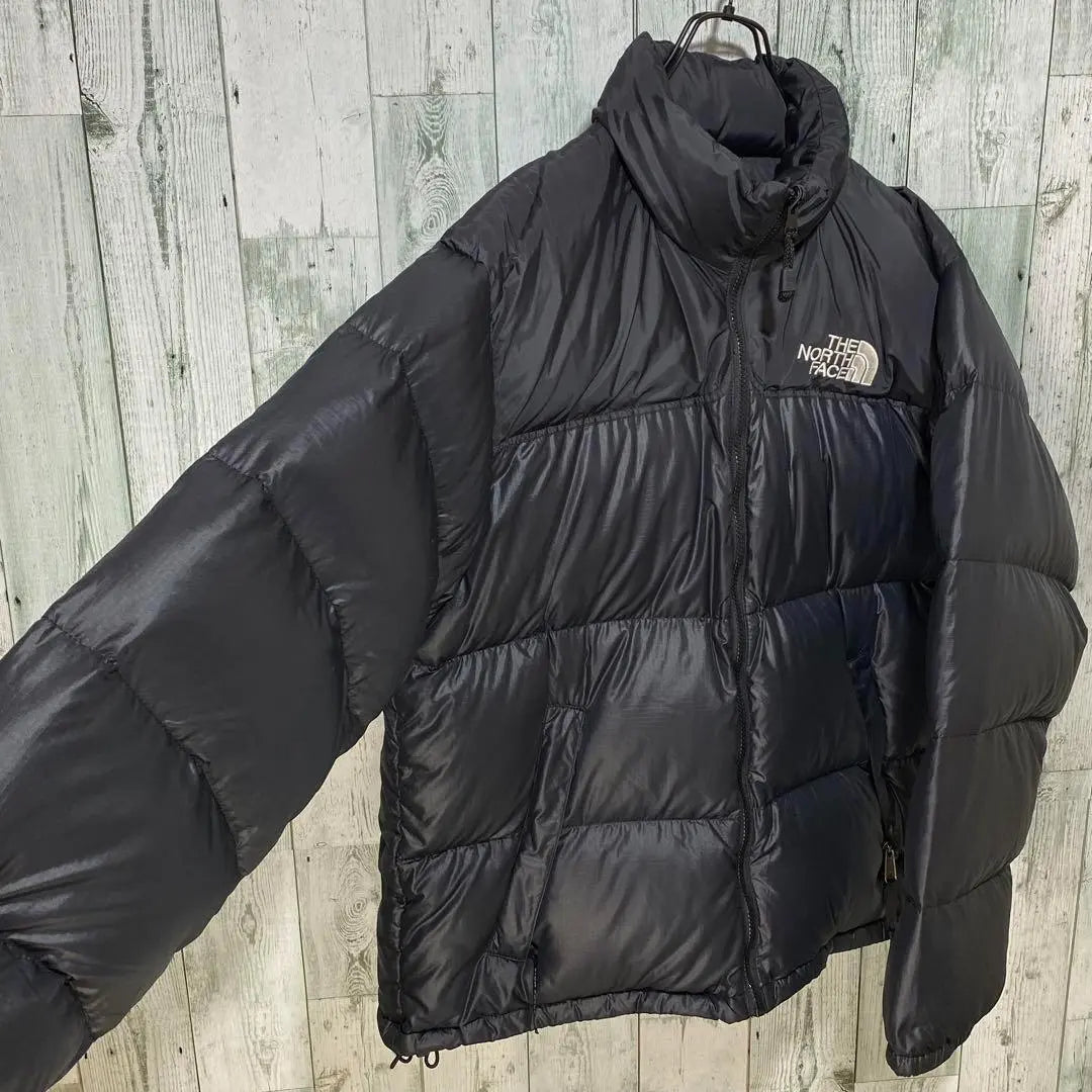 [ * Popular] Chaqueta de plumas Nupshi con logotipo bordado de North Face ★ negra, talla L, relleno 700