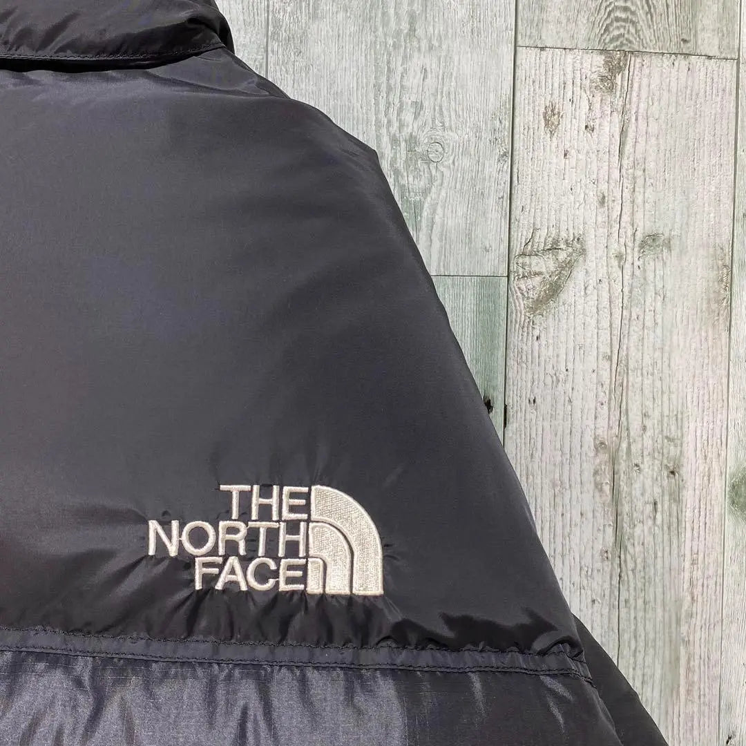 [ * Popular] Chaqueta de plumas Nupshi con logotipo bordado de North Face ★ negra, talla L, relleno 700