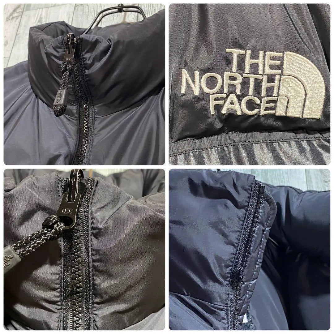 [ * Popular] Chaqueta de plumas Nupshi con logotipo bordado de North Face ★ negra, talla L, relleno 700