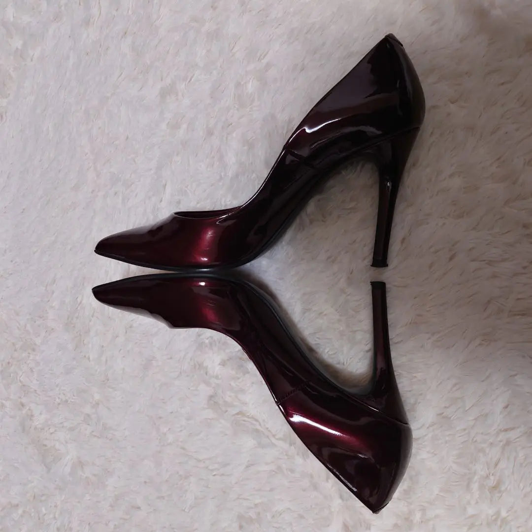 ✨Good condition✨ Diana Pointed Toe Stilettoe Bordeaux Enamel | ✨美品✨ダイアナ ポインテッドトゥ ピンヒール ボルドー エナメル