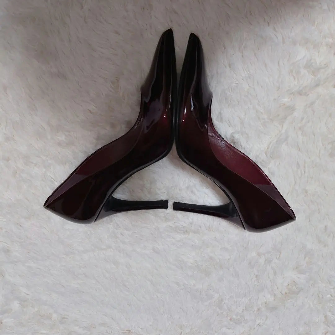 ✨Good condition✨ Diana Pointed Toe Stilettoe Bordeaux Enamel | ✨美品✨ダイアナ ポインテッドトゥ ピンヒール ボルドー エナメル