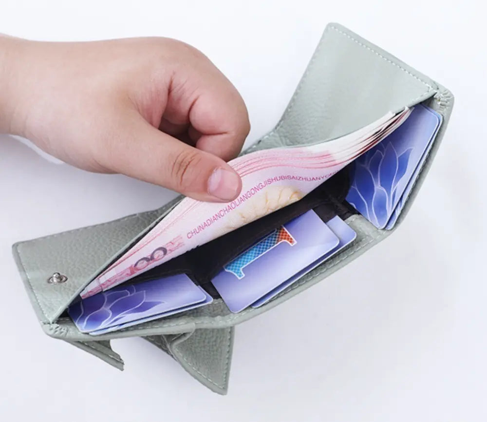 Card holder, mini wallet, white, folding wallet, compact wallet, coin purse | カード入れ ミニ財布 ホワイト 折りたたみ財布 コンパクト財布 小銭入れ