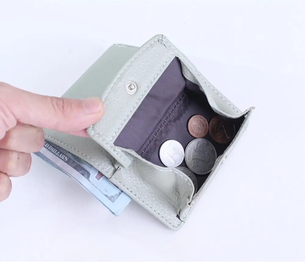 Card holder, mini wallet, white, folding wallet, compact wallet, coin purse | カード入れ ミニ財布 ホワイト 折りたたみ財布 コンパクト財布 小銭入れ