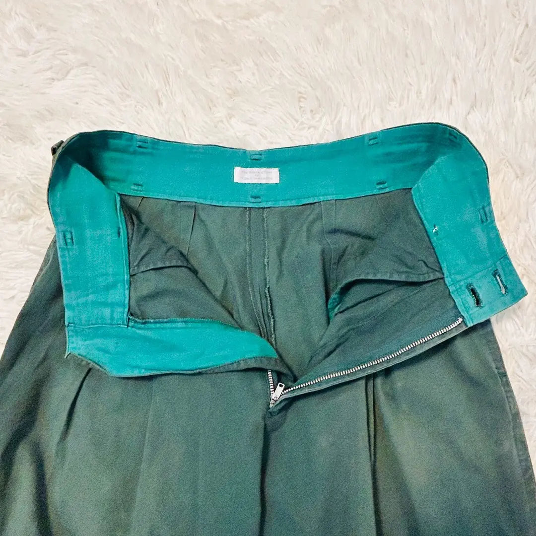 [Vintage] Yohji Yamamoto Wise Green Tapered Easy Pants