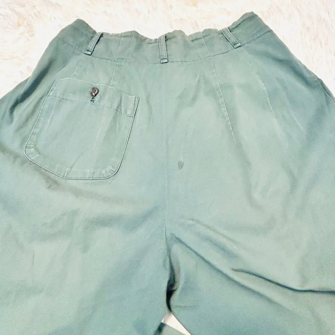 [Vintage] Yohji Yamamoto Wise Green Tapered Easy Pants