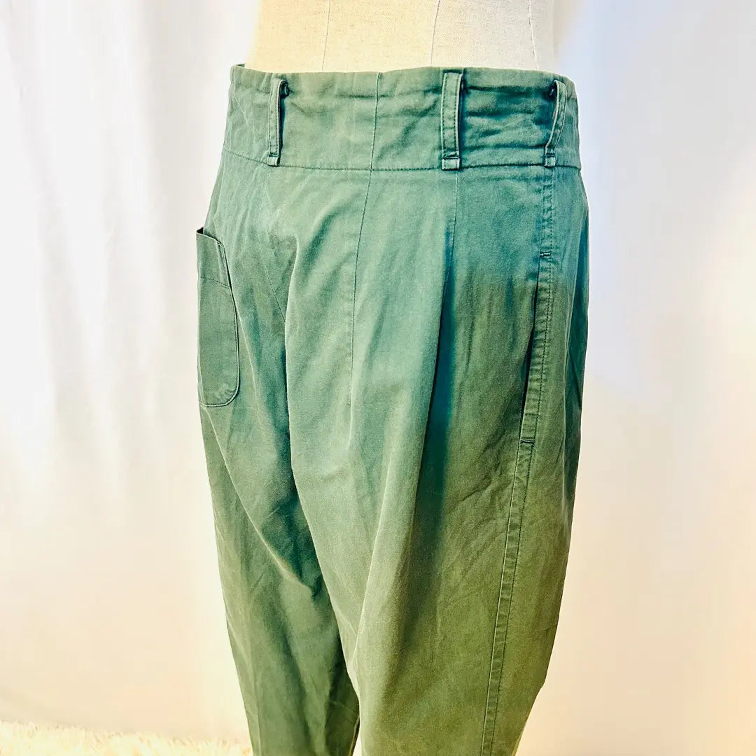 [Vintage] Yohji Yamamoto Wise Green Tapered Easy Pants