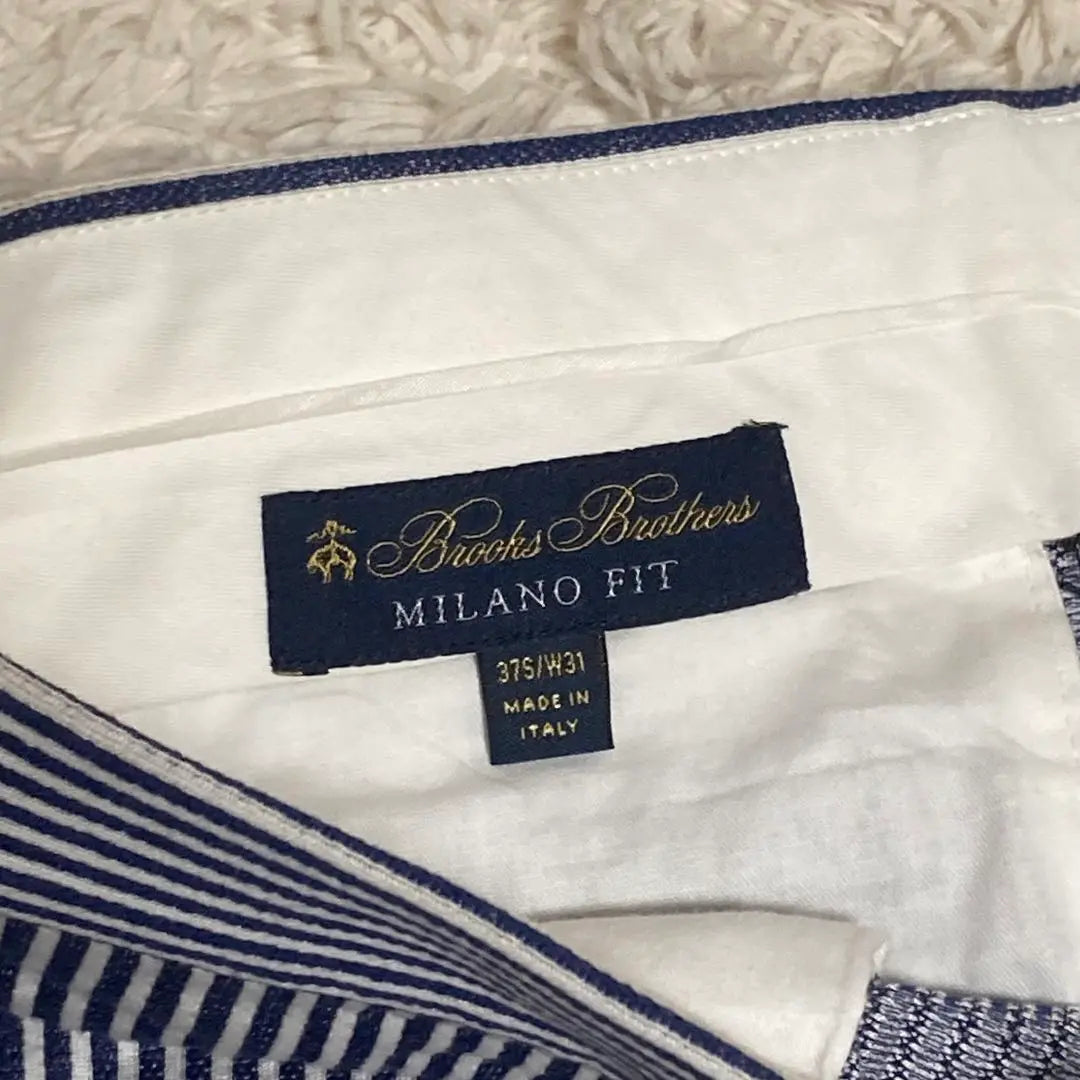 BROOKS BROTHERS [Made in Italy] Stripe Double Top Quality Suit