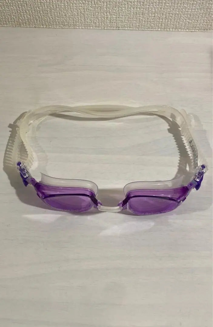 ★Swimming goggles, purple, for adults, with nose belt