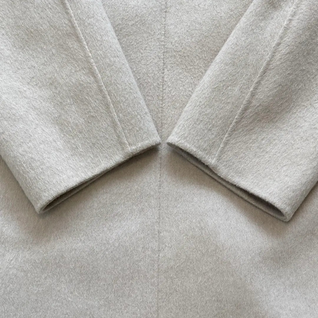 Unused ✨Galleevee Wool Double Face Open Collar Hooded Coat