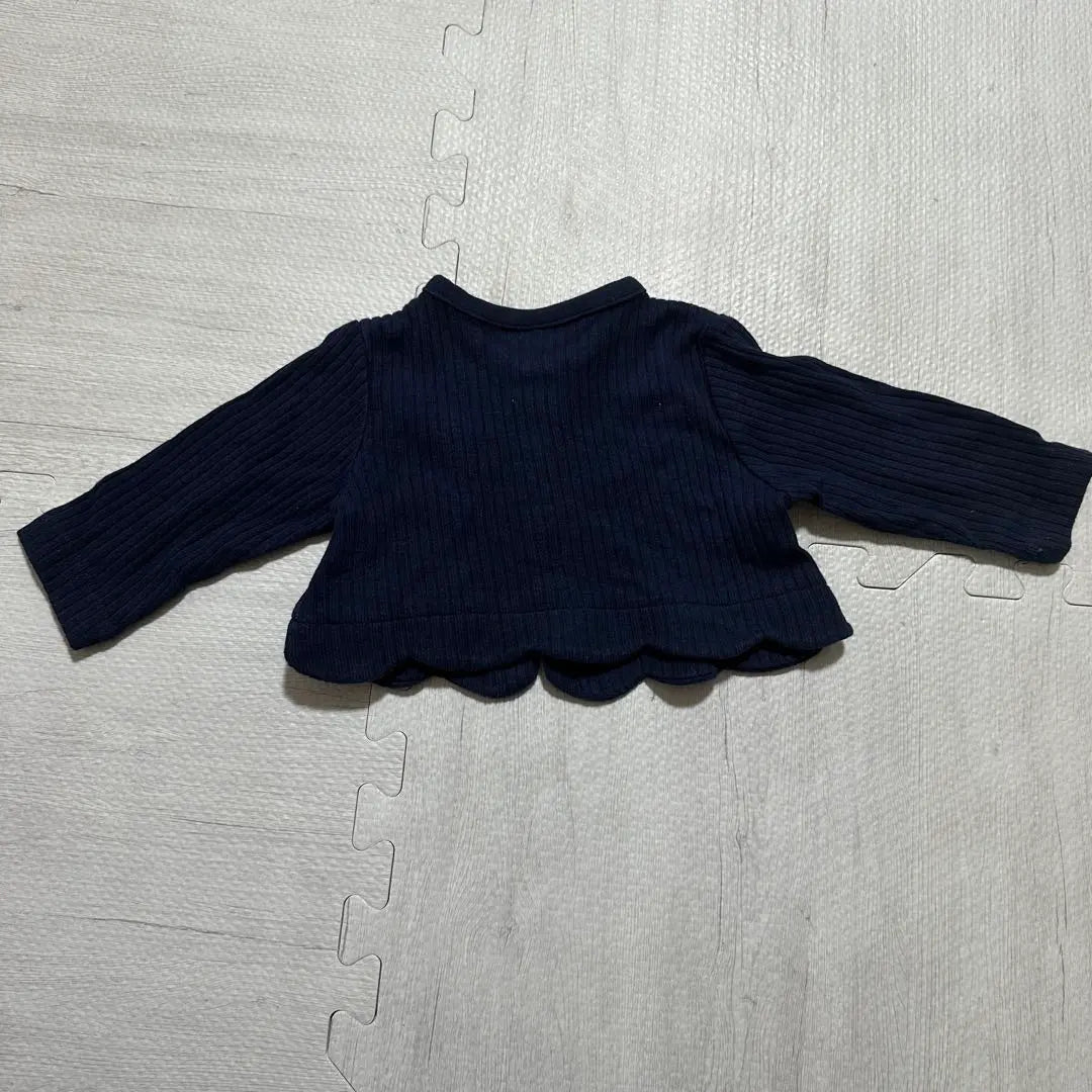 petit main navy cardigan size70