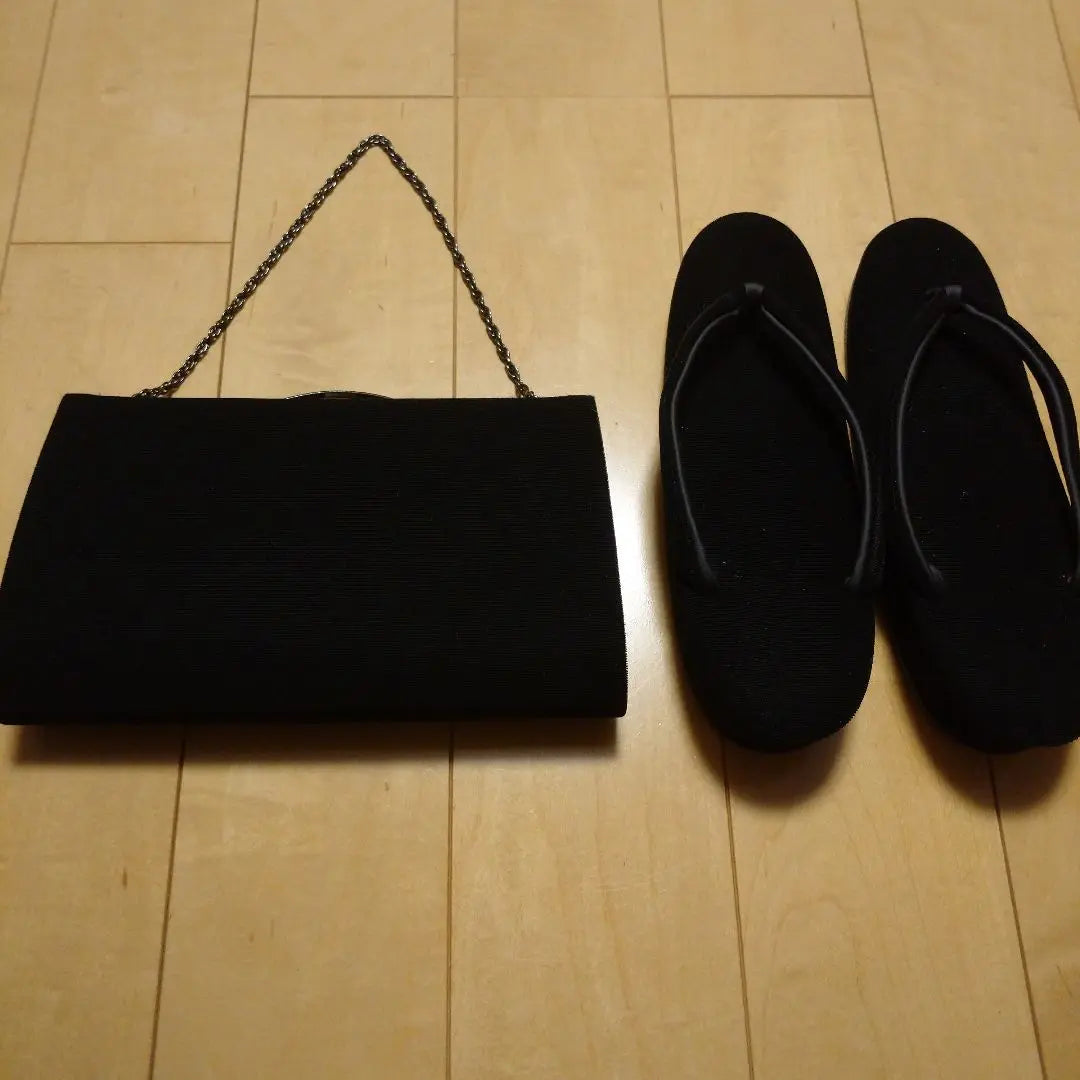 Sandals for Japanese mourning clothes back set