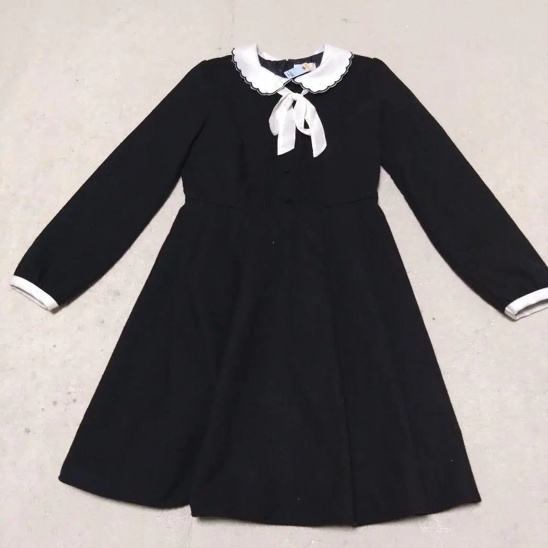 Beautiful condition LODISPOTTO long dress long sleeve autumn/winter formal black ribbon