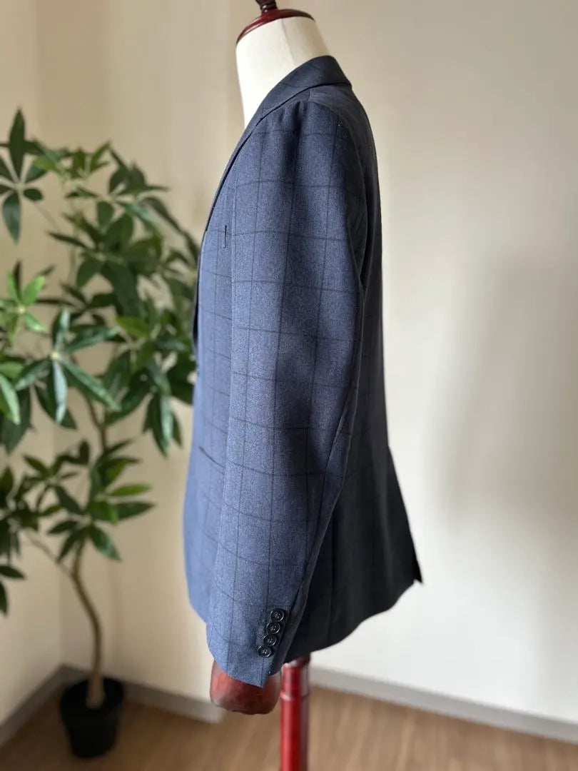 [Good condition] ORIHICA window pen pattern tailored jacket size L