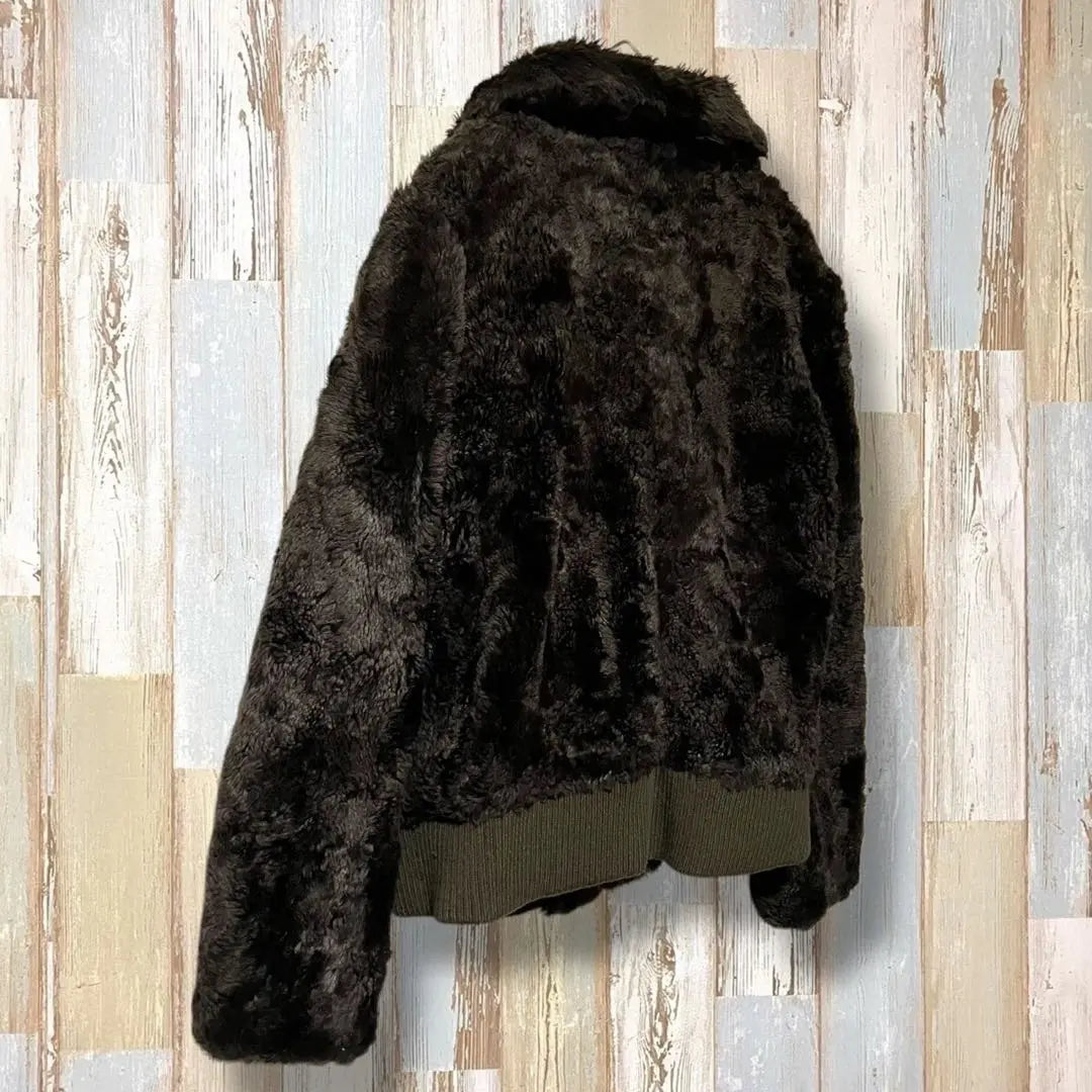 Lope Picnic Faux Fur Jacket Monster Fur Coat M Brown