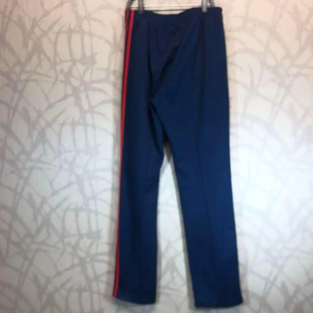 [Super Rare] Adidas Track Pants Trefoil Logo Embroidered Logo Side Line